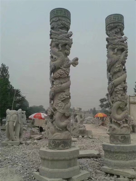 石雕龙柱生产